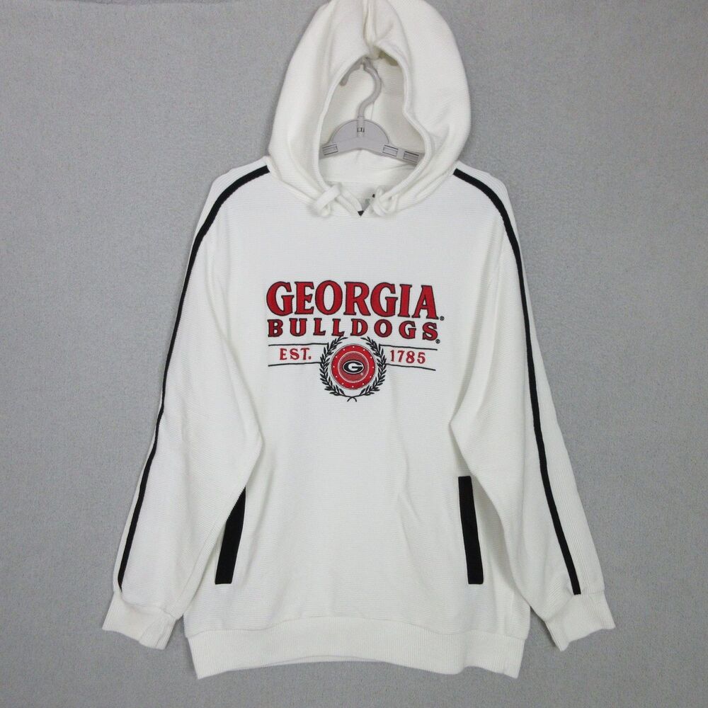Gameday Couture Hoodie Womens XL‎ Georgia Bulldogs Embroidered White Pullover